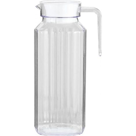 1,5-Liter-Saftkaraffe aus Acryl – EINNENFFER – Hitzebeständig und kaltwasserfest, mit tropffreiem Ausgießer und ergonomischem Griff (1/5)