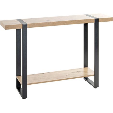 Console Design "Miranda" 120cm Chêne & Noir (1/5)