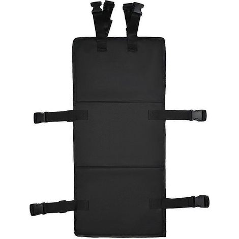 Leiterschutzgitter für Etagenbetten mit Sicherheitsschnallen und Klappplatte, um Kinder am Klettern zu hindern (schwarz). (1/5)
