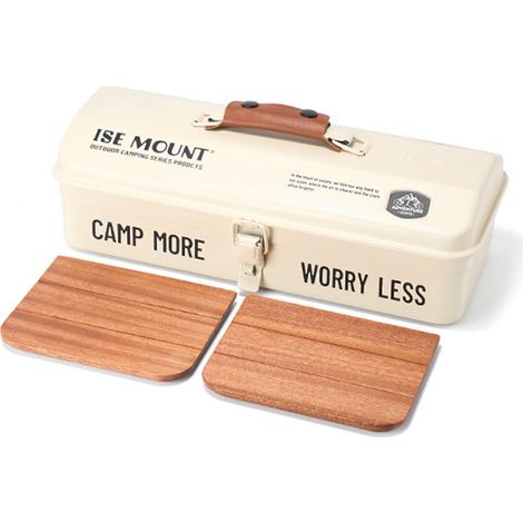 Boîte de rangement d'outils d'extérieur, Portable Camping pique-nique main en métal avec poignée articles divers (1/5)