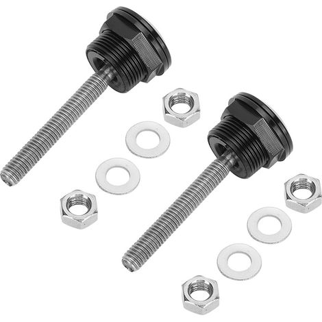 GARRYFIZH Lot de 2 goupilles de capot universelles à dégagement rapide avec bouton-poussoir et clip de pare-chocs, 22 mm / 0,9 po