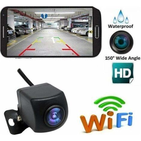 Caméra de recul sans fil HD WiFi Vision nocturne 5-10M Angle de vision 120° à 150° Étanchéité IP67 Compatible iOS et Android (1/5)