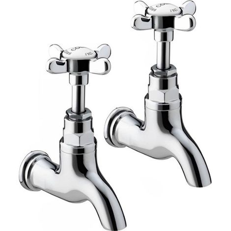Bristan 1901 Chrome Kitchen Sink Bib Taps - N-BIB-C (1/3)