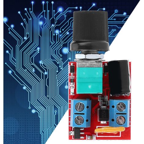 Mini-Gleichstrommotor-Controller PWM 3V/6V/12V/24V/35V Drehzahlregler 5A (1/5)