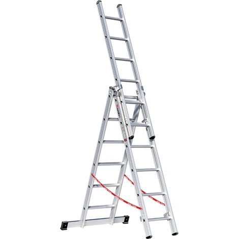 Euroline Premium 307 Mehrzweckleiter 3x6 Sprossen (1/5)