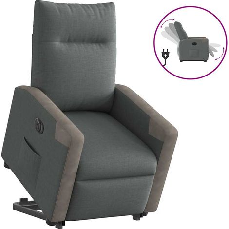 Maison Exclusive - Relaxsessel mit Aufstehhilfe Elektrisch Dunkel