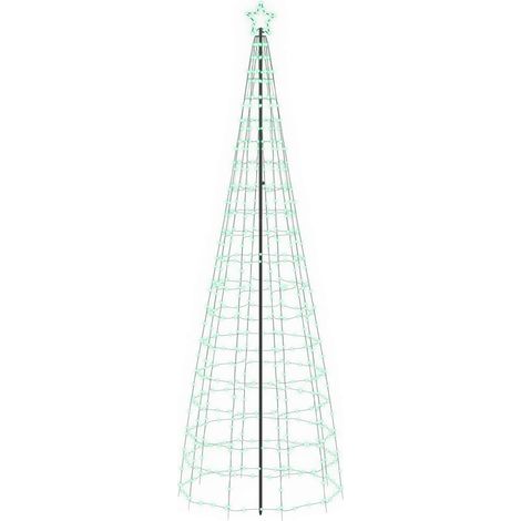 Árbol de Navidad LED 300 cm 390 LED Multicolor Acero Negro vidaXL