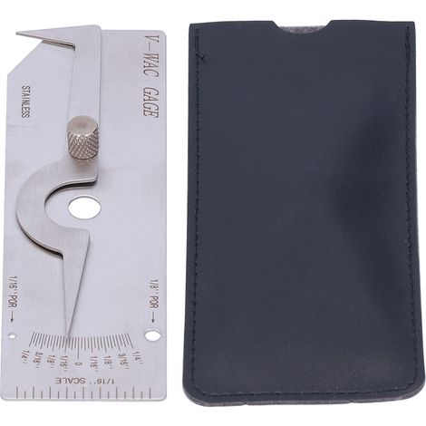 Welding Gauge Single Stainless Steel Undercut Inch Inspection Weld Measuring Tool VWAC(British System )