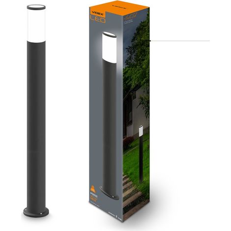 Borne lumineuse jardin noire GU10 60 cm IP54 Videx (1/5)