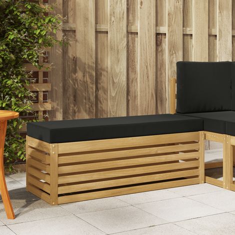 Maison Exclusive - Outdoor Hocker Bank Weiß 115 x 43 x 45 cm Mass (1/4)