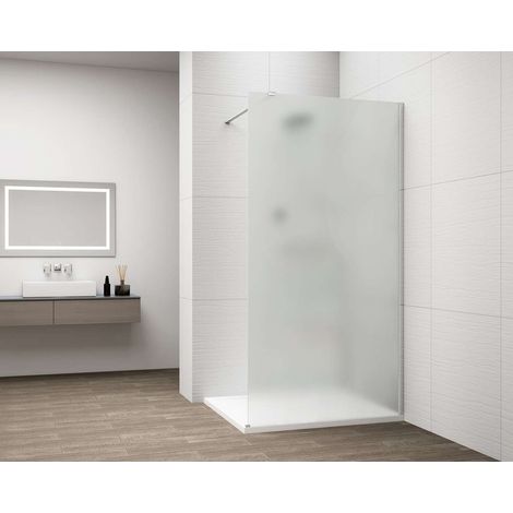 Polysan Esca - Mampara de ducha Walk-In 120 x 210 cm, Antidrop, cristal mate/cromo ES1112-01 (1/5)