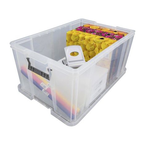 Boîte de rangement plastique 70 L incolore