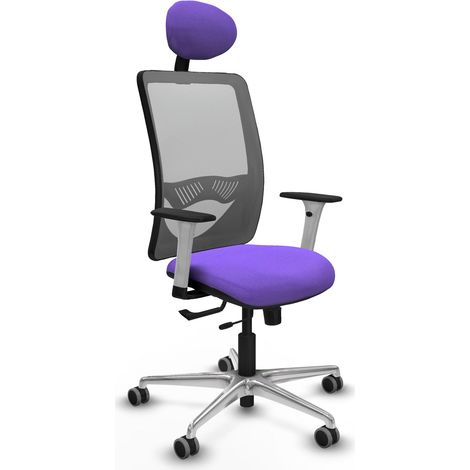 Silla piqueras y crespo Zulema gris malla cómoda (1/2)
