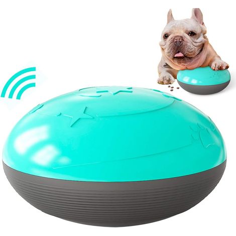 MINKUROW Giocattolo Interattivo Per Cani Squittio Blu, Giocattoli Squittii Per Cani, Distributore Di Crocchette Per Cani, Giocattoli Da Masticare Per Cani Indistruttibili, Giochi Per Cani Resistenti, (1/5)