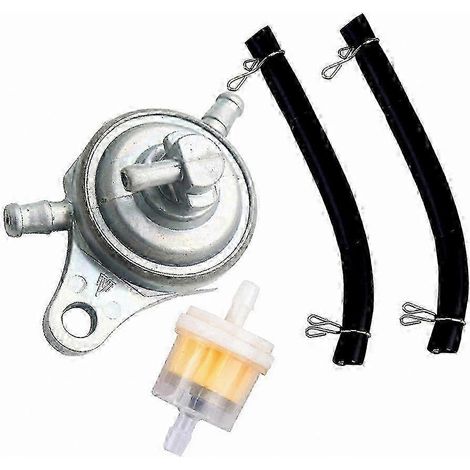 Robinet d'essence universel à trois voies avec filtre et tuyau, compatible avec les scooters 50cc/125cc/150cc (1/5)