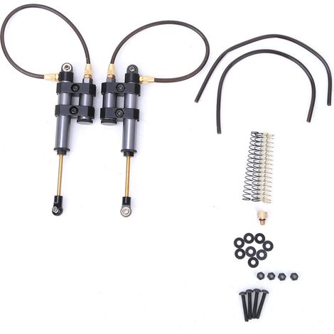 2 pièces Amortisseurs Métalliques RC avec Ressort pour SCX10 D90 TRX4 Voiture 1/10 (1/5)