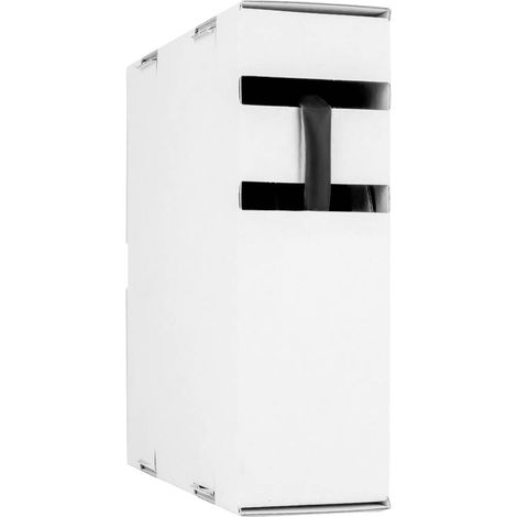 Hongshang 10319 Gaine thermorétractable avec colle noir 6 mm 2 mm Taux de retreint:3:1 3.5 m (1/2)