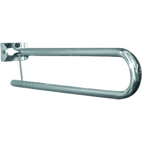 Barra maniglione inox ribaltabile cm 80 bianco