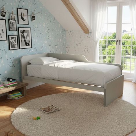 Divano letto sagomato 80x190 - Ecru cappuccino