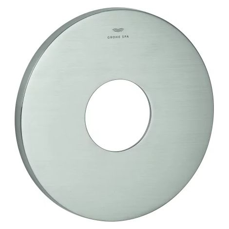 GROHE Rosace 48615, ronde, pour kits de finition pour mitigeur monocommande, supersteel, 48615DC0
