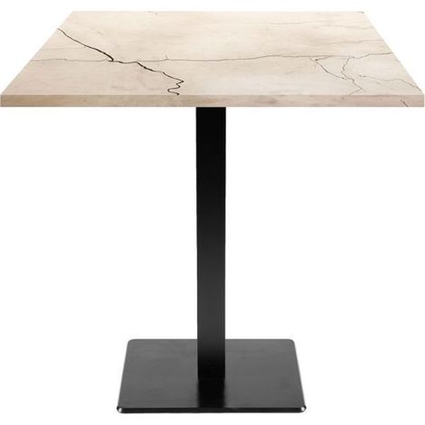 Table 70 x 70 cm - modèle Milan lune blanche