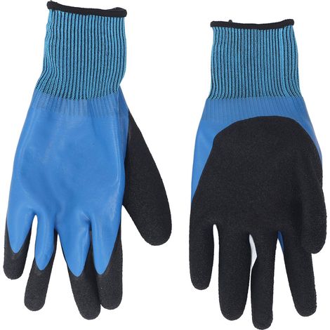 Ortviai Gants Électriques Isolants 1000 V – 2 Pièces, Double Face, Antidérapants en Caoutchouc/Nylon