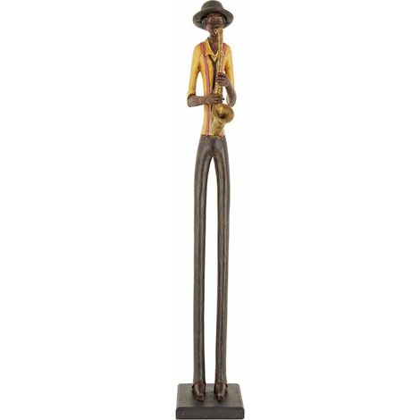 Standing Jazz Band Saxophonist -- Ornament - L10 x W10 x H60 cm