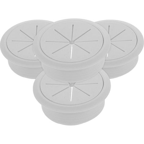 Quatre gaines de câbles en plastique pour la gestion des câbles de bureau — des couvercles de chemin de câbles faciles à installer, adaptés à une utilisation au bureau et à la maison. (1/5)
