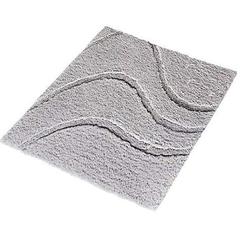 Sapho Ridder La Ola - Tappetino da bagno, 550x500 mm, antiscivolo, grigio 729807