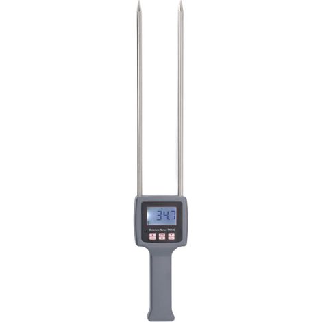 High-precision portable hay moisture meter with backlit display for cereal straw, grass, and forage. (1/5)