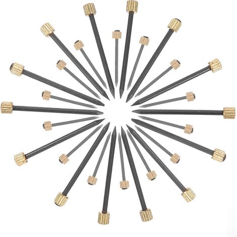 50 clous pour cadres photo, fixations pour cadres photo, clous pour accrocher des tableaux sur murs en plâtre-3.5x0.3CM-Black