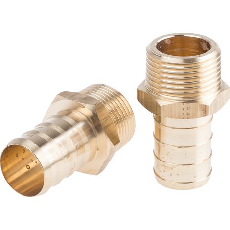 Raccord cannelé Legris BSPT 1" male  Cannelé mâle 25 mm en Laiton, Droit ( Prix pour Boîte de 5 )