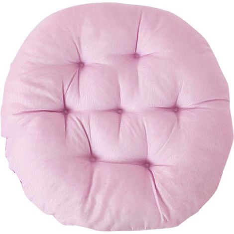 Lot de 2 coussin, rond, 40 cm, tissu doux, lavable machine, sangles ajustables, intérieur extérieur (1/5)