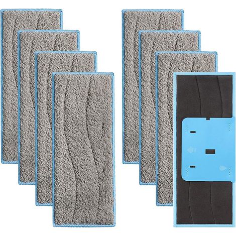 Sollbry 8 paños de fregona para Irobot Braava Jet M6, lavables y reutilizables, de microfibra, para Irobot M6134. Productos y accesorios de limpieza. (1/5)
