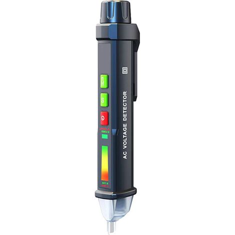 Testeur De Tension Sans Contact - 12 V À 1000 V Et 48 V À 1000 V - Détecteur De Fil Sous Tension Et De Coupure - Lampe Torche LED Intégrée - 1 Pièce (1/5)