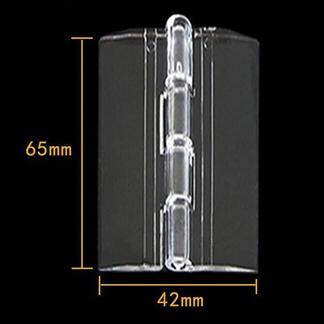 10 cerniere pieghevoli realizzate in acrilico trasparente resistente, plexiglass trasparente (1/5)
