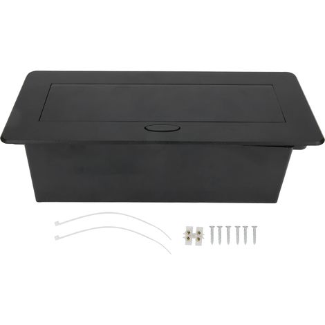 Prise de bureau double prise européenne avec double port USB intégré et système d'amortissement des rebonds, 250 V CA, 16 A (1/5)