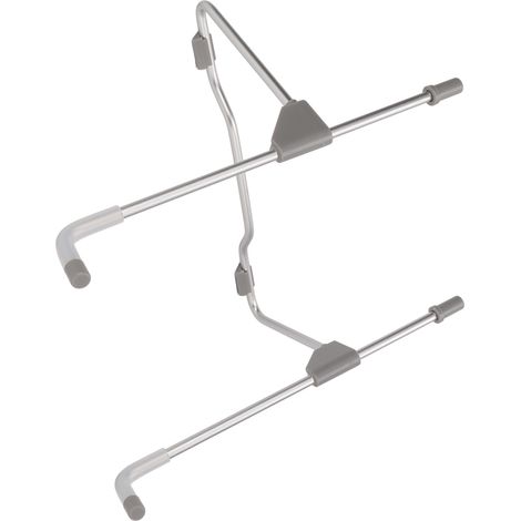 Support pliable pour tablette, en alliage d'aluminium aéronautique, support multifonctionnel de dissipation de chaleur, gris argenté. (1/4)