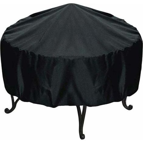 Housse De Protection pour Braséro Ronde, 84x50cm Fontainebleau （Noir）