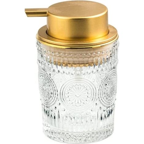 Distributeur de savon liquide en verre transparent, 200 ml/6,8 oz-AquaForge (1/5)
