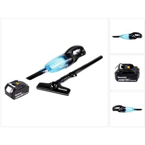 Makita DCL 180 M1 B Akku Staubsauger 18 V Schwarz + 1x Akku 4,0 Ah - ohne Ladegerät