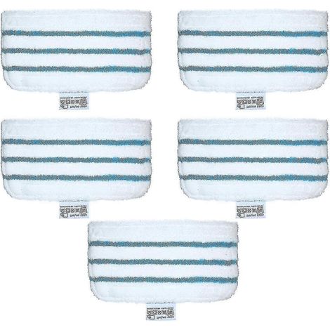 Lot de 5 lingettes lavables AURA pour balai vapeur Black+Decker FSM1610 FSM1630, recharges de lingettes de nettoyage de sols en microfibre réutilisables (1/5)