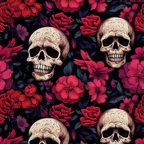 Tela Oxford decorativa para exteriores - Motivo de calavera I DX4556 (1/5)