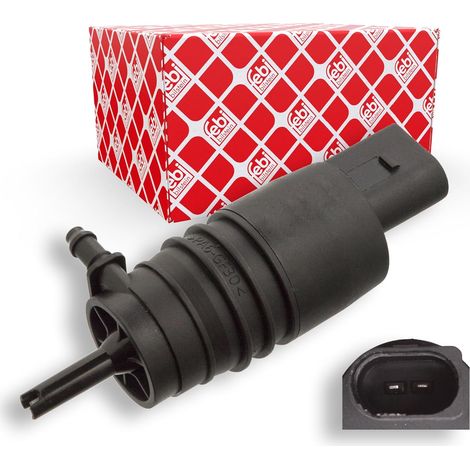 Pompe De Lavage - 1 Pièce - 12V - 2 Connexions - Pour Nettoyage Vitres - Compatible Véhicules Divers (1/5)