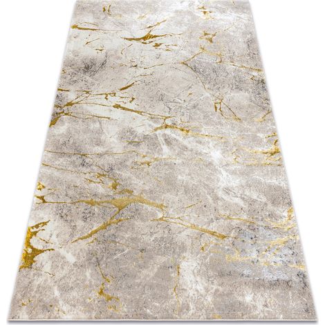BLISS Z197AZ147 tappeto beige scuro / oro - Marmo, moderno, strutturale beige 120x170 cm