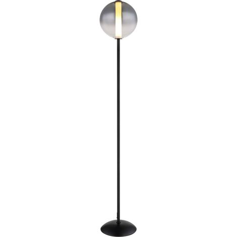 Globo - lámpara de mesa - LACY - negro - vidrio - Ø 25cm - LED -