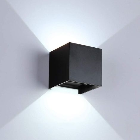 Applique Murale LED - 12 V - Angle de Faisceau Réglable - Étanche IP65 - Pour Intérieur et Extérieur - Blanc Chaud ou Blanc Froid - 100 x 100 x 100 mm (1/5)