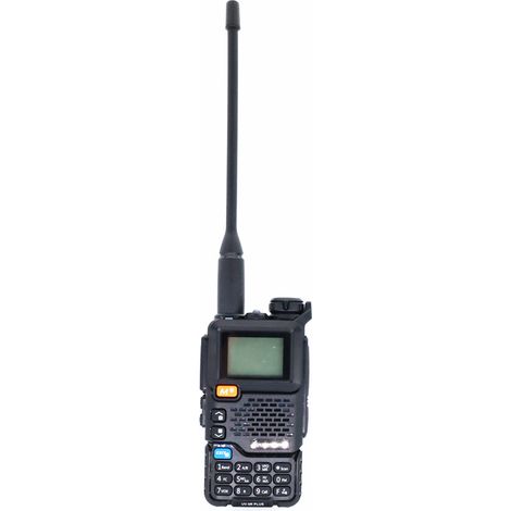Radio Walkie Talkie Transceptor FM UHF VHF DTMF de doble banda con cargador y clip para cinturón