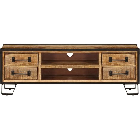 Maison Exclusive - TV-Schrank mit Schubladen 120x30x40 cm Massivh