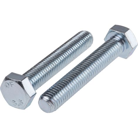Vis à tête hexagonale, Acier Passivé, zinc, M12 x 70mm ( Prix pour Sachet de 25 )